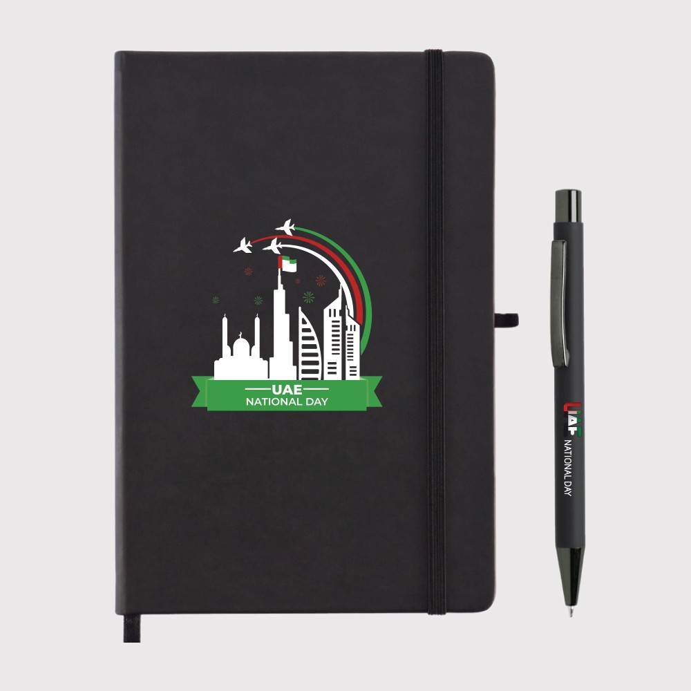 A5 Hard Cover Notebook And Pen Set