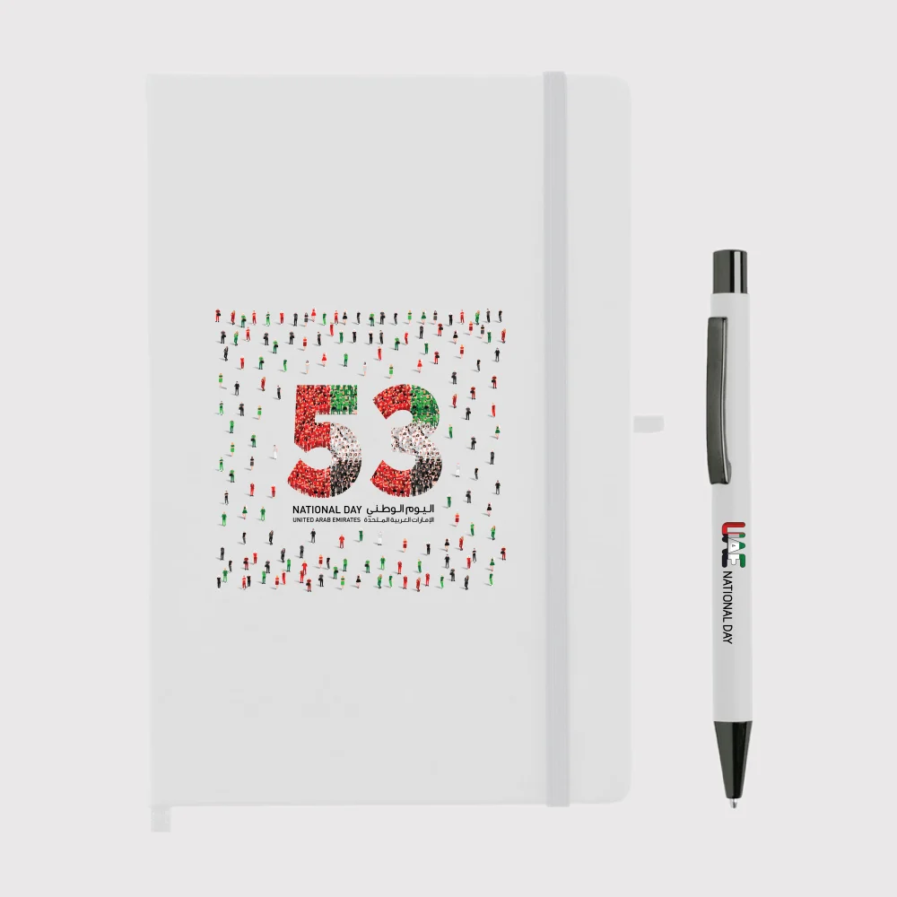 A5 Hard Cover Notebook And Pen Set