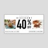 Food Discount Vouchers Design