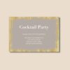 Golden Glitter Theme Invites Design