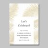 Golden Leaves Invites Design