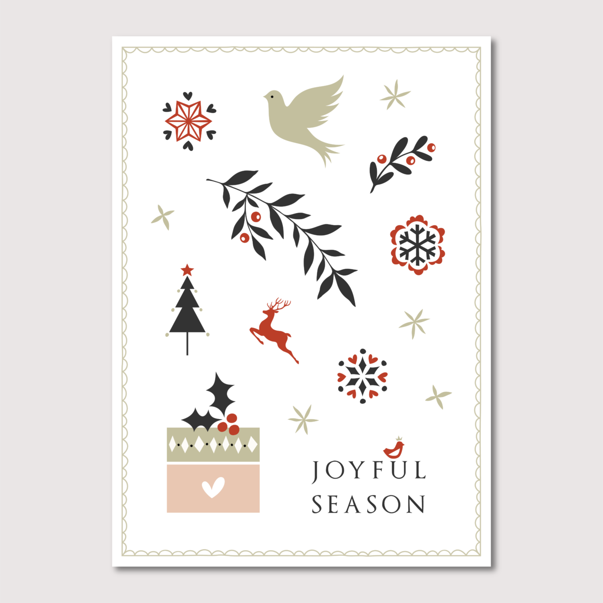 Joyful Season’s Greeting Cards