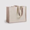 Jute Bag with Two-Sided Canvas - Image 2