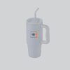 Recycled Stainless Steel Tumbler with Reusable Straw - Image 2
