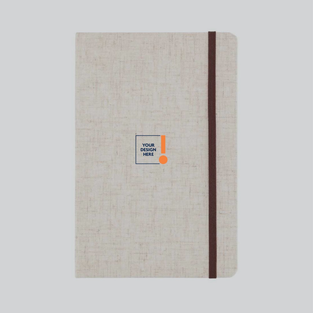 Natural Canvas A5 Hardcover Notebook