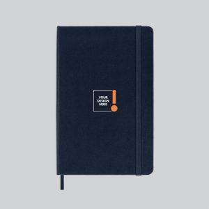 Classic Medium Ruled Hard Cover Notebook - Prussian Blue