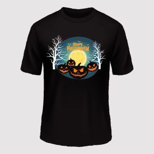 Halloween Round Neck T-shirts