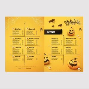 Halloween Menu Cards