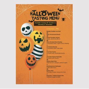 Halloween Menu Cards