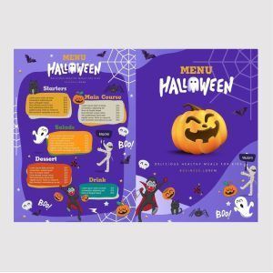 Halloween Menu Cards