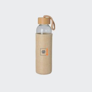 Glass Bottle with Jute Sleeve