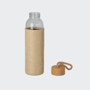 Glass Bottle with Jute Sleeve