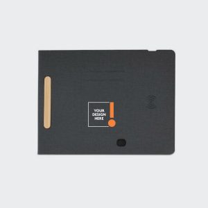 Recycled PU 15W Wireless Mousepad & Desk Organizer