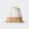 Recycled Cotton & Cork Drawstring Bag - Image 2